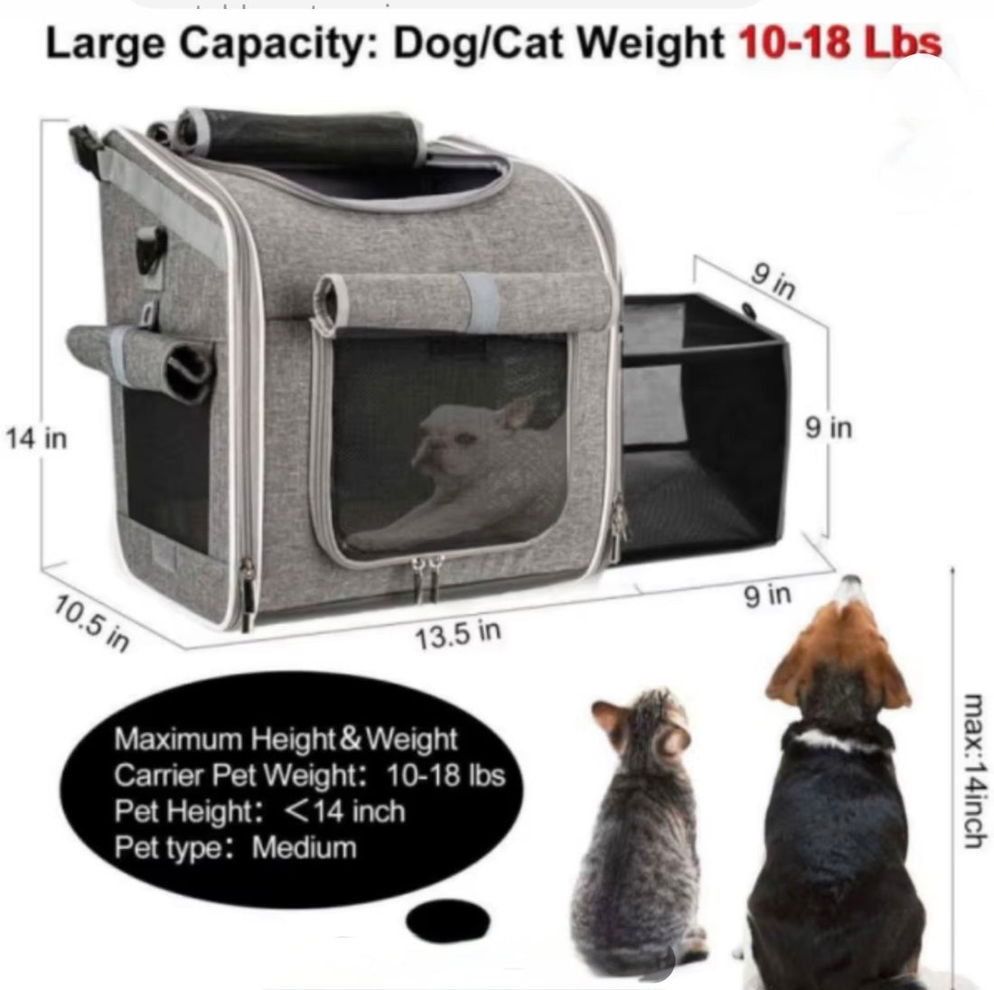 4 in 1 Pet Carrier